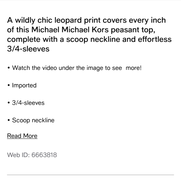 NWT Leopard print Michael Kors women's blouse - Picture 3 of 7